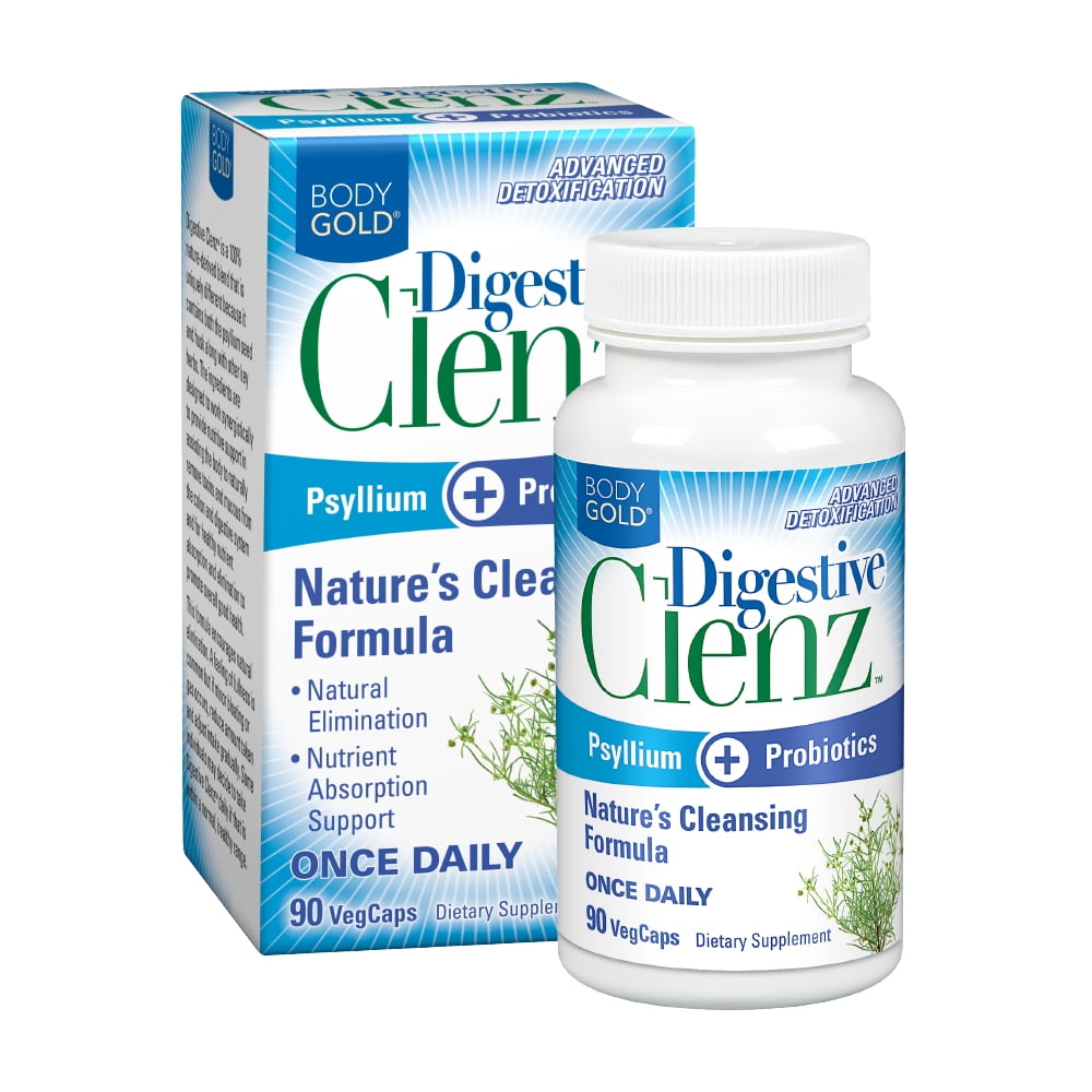 Body Gold Digestive Clenz, Nature's Cleansing Formula, 90 Veg Cap