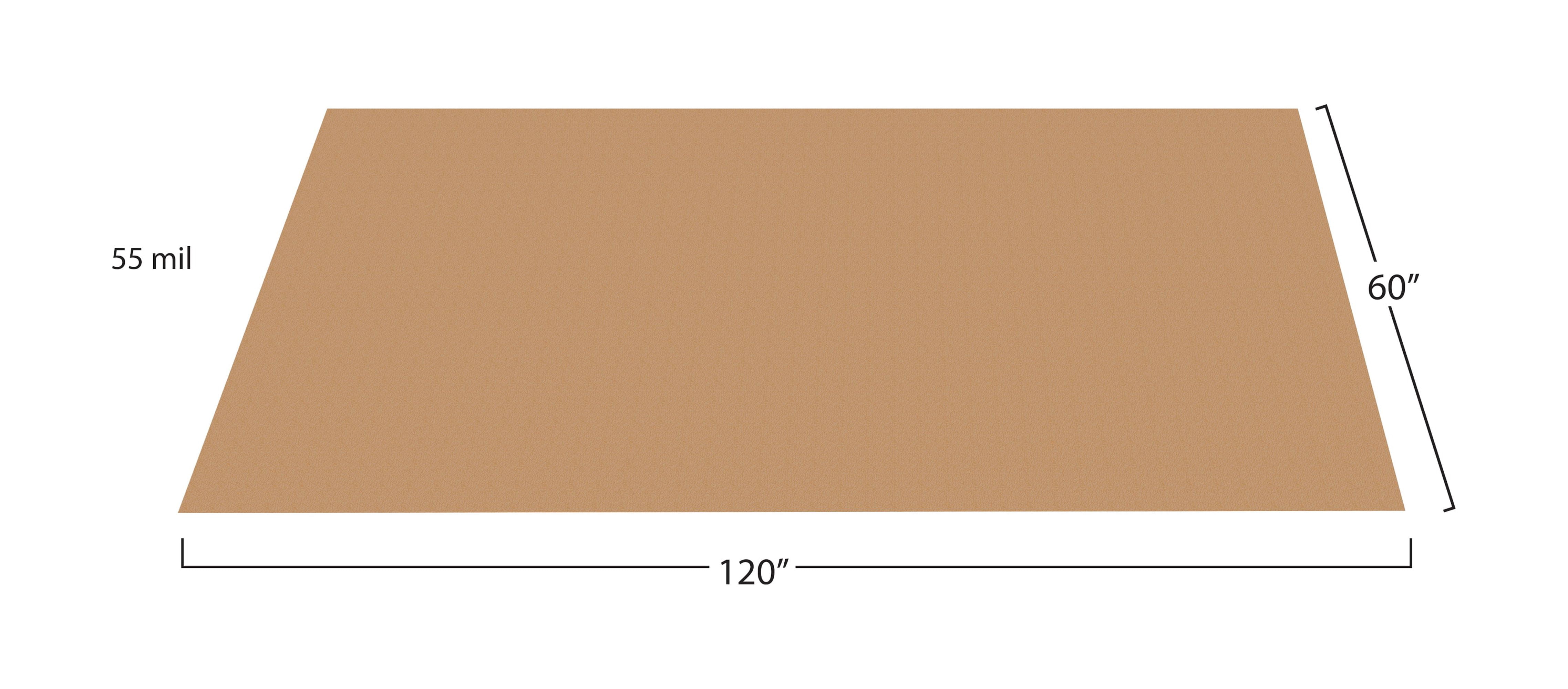 G-Floor 5' x 10' Vinyl Levant Pet Friendly Carpet Protector for Dogs & Cats - Sandstone