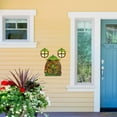thumbnail image 4 of Puerta De Árbol De Hadas En Miniatura Y Ventanas Brillantes, Gnomo De Jardín De Hadas De Resina, Puerta De Casa Y Ventanas, Decoración De Árboles Para Jardín, Césped Noticed HA037167-00, 4 of 6