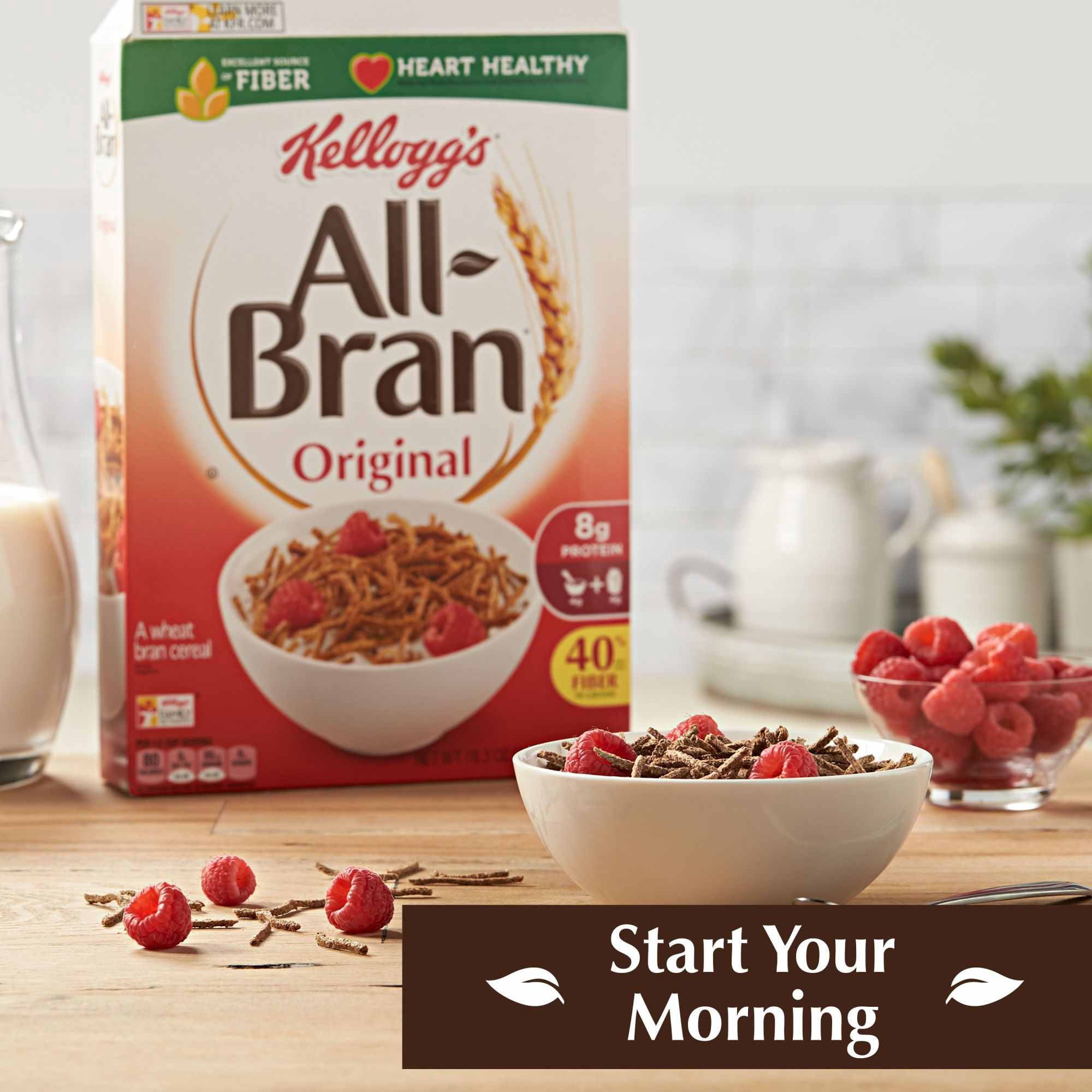 Kellogg's All Bran Original Cereal - 18.6 oz (Pack of 2)