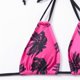 thumbnail image 4 of Womens Sexy Halter Neck Bikinis Set Sexy Straps Swimsuits High Cut Thong Knotting Swimwear Low Waist Lacing Bikinis Suit Yellow L, 4 of 4