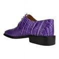 thumbnail image 3 of LIBERTYZENO Mens Genuine Leather Male Oxford Style Shoes Lace Up Dress Shoes, Purple, 3 of 8