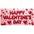 thumbnail image 1 of Valentine's Day Romantic Heart Design Hanging Banner Party Decor Backdrop Photography Props Event Decorations Background Wall Art, 1 of 4