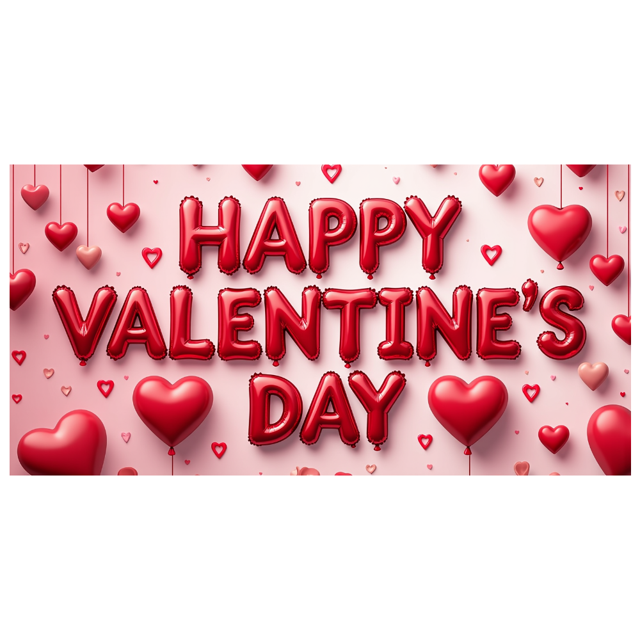 Valentine's Day Romantic Heart Design Hanging Banner Party Decor Backdrop Photography Props Event Decorations Background Wall Art