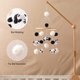 thumbnail image 3 of Promise Babe Móvil Bebé Oso Panda Campanas con Bolas de Fieltro Móvil Animal Suave Habitación de Bebé Móvil de Ganchillo de Madera Recién Nacido Niño Niña Colgante Colgante, 3 of 4