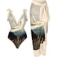 thumbnail image 3 of Traje de baño de mujer de cintura alta de una pieza bikini falda larga conjunto push up barriga control monokini sexy traje de baño, 3 of 4