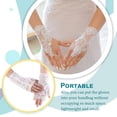 thumbnail image 4 of Guantes sin dedos de encaje Minnieouse para mujer Blanco AP010986-03, 4 of 6