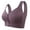 Gray, variant on Seamless Front Close Wireless Bras for Women Seniors Plus Size Full Coverage Daisy Bra(Black,58)