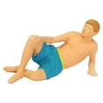thumbnail image 3 of Figuras pintadas a mano 1:64 escala pequeña piscina hombres personas perfecl ornamento diseño S escala miniatura escenas Diorama Azul, 3 of 8