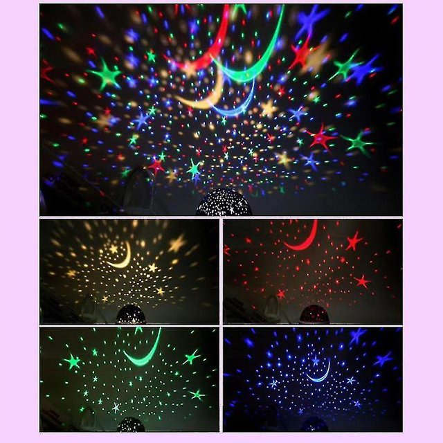 Led Starry Sky Lámpara de proyección Lámpara de proyección giratoria Fuente de alimentación USB