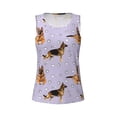 thumbnail image 4 of Easygdp German Shepherd Dog Women's Workout Tank Top, Running Top, Hiking Shirt, Quick-Dry for Running, Yoga, Hiking - X-Large, 4 of 9