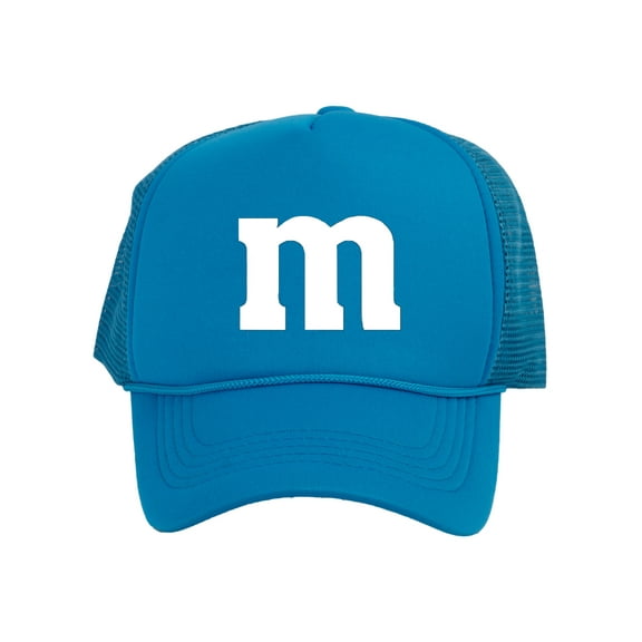 Top Headwear M Hat Costume Cosplay Snapback Mens Trucker Cap Aqua Blue