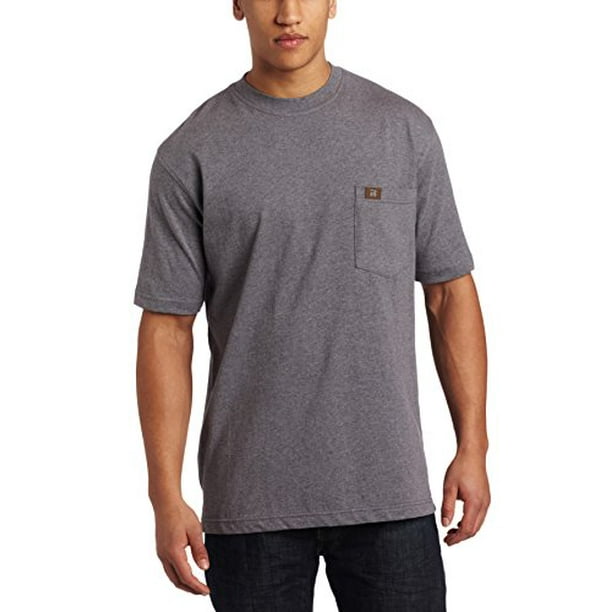 RIGGS WORKWEAR by Wrangler Men's Pocket T-Shirt, Charcoal Gray, Large -  