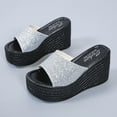 thumbnail image 5 of Anuirheih Women's Sandals Flatform Slide Open Toe Casual Summer Beach Outdoor Wedge Slipper, 5 of 5