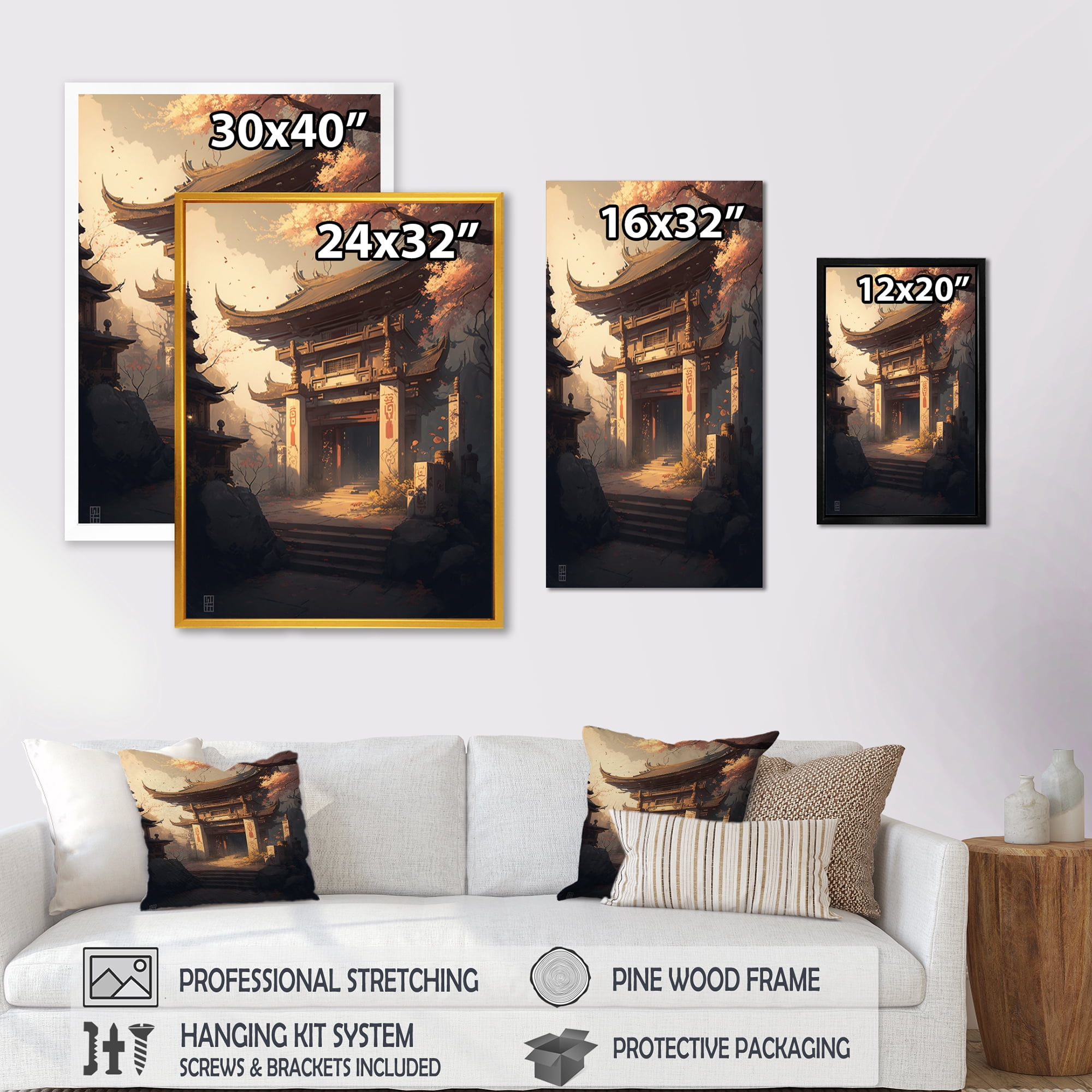 Designart Architectural City Landscape II Canvas Wall Art