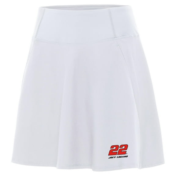 Women's Antigua  White Joey Logano Chip Skort