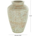 thumbnail image 3 of DecMode 15" Antique Style Textured Patina Brown Ceramic Vase, 3 of 9