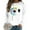 White Sweatshirt for Winter, variant on Women's Floral Print Sweatshirt Casual Loose Crewneck Set Long Sleeve Shirts Graphic Pullover Tops Shirt White L