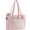 Pink, variant on Puffer Tote Bag for Women, Quilted Bow Tote Bag with Cup Holder & 15.6 In Laptop Compartment for Work, Travel, Gym, College