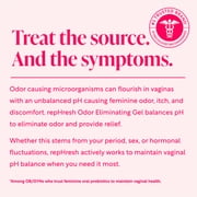 RepHresh Odor Eliminating Vaginal Gel, Fragrance Free, pH Balanced, Odor Control for Up to 3 Days, 4 Pre-Filled Applicators