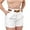 White, variant on ZenCart Women Summer Shorts High-Waist Button Zipper Fly Wide Leg Shorts with Pockets Relaxed Comfortable Fit Shorts