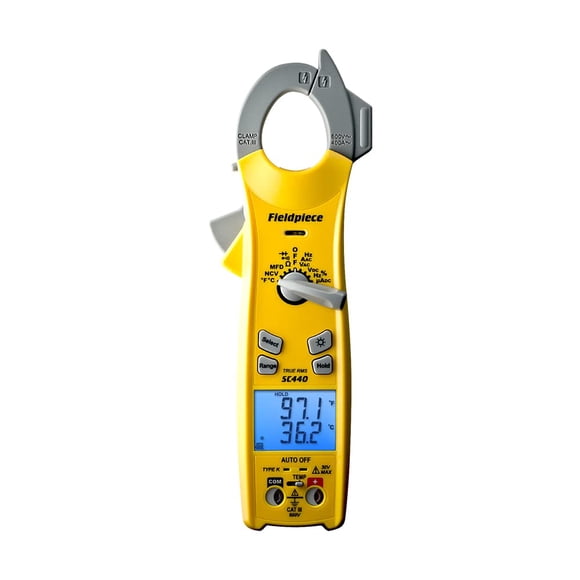 Pinza amperimétrica Fieldpiece SC440 True RMS con temperatura