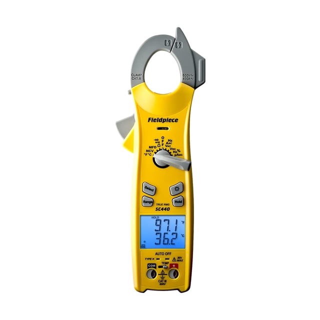 Pinza amperimétrica Fieldpiece SC440 True RMS con temperatura