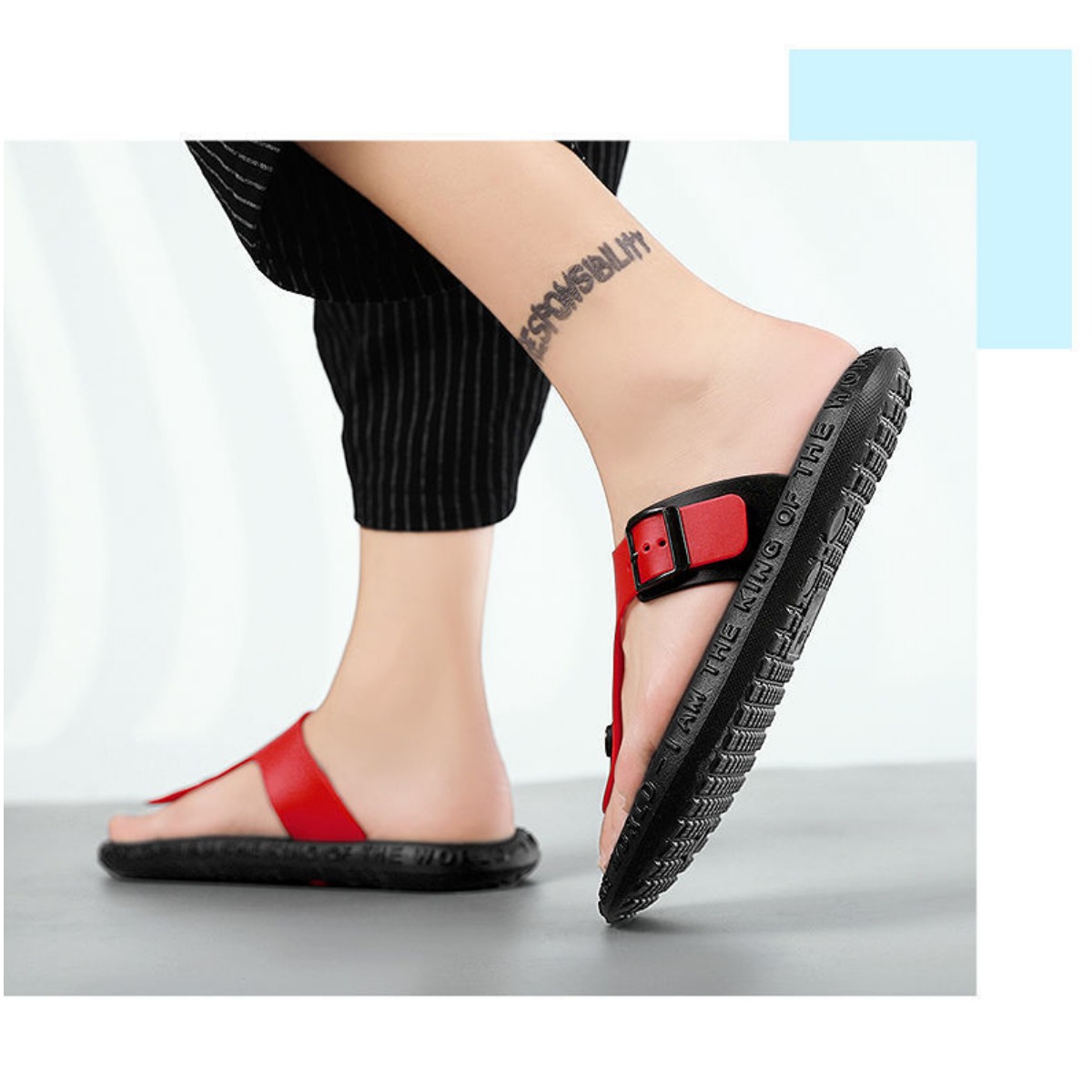 Sandals men's flip flops summer 2023 new trend outside wear personality