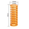 thumbnail image 4 of CHICHUMID 12Pcs Light Load Compression Springs For Industrial Use 1.02X0.39In, 4 of 6