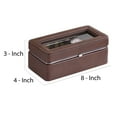 thumbnail image 5 of Benzara BM240947 Watch Case with 4 Slots & Removable Cushions, Brown, 5 of 5