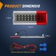 thumbnail image 2 of Luces LED de advertencia para panel de puerta interior Nilight para Ford, 2 of 7