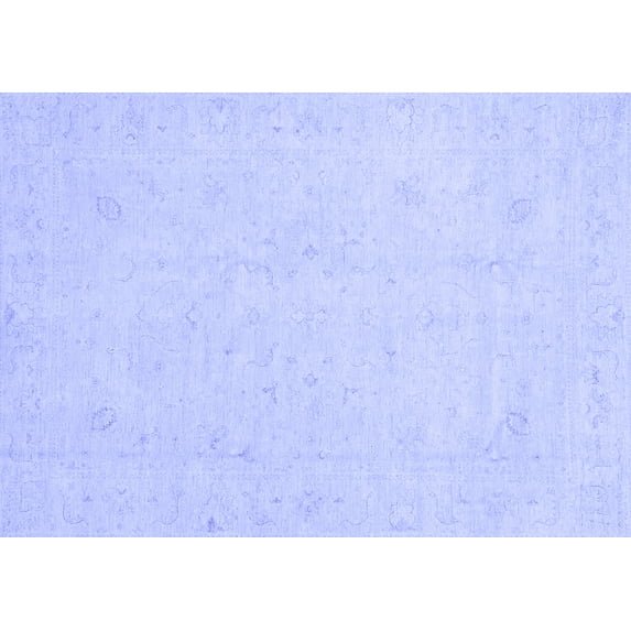 Ahgly Company Indoor Rectangle Oriental Blue Traditional Area Rugs, 3' x 5'