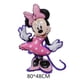 thumbnail image 1 of Juego de Globos de aluminio de Minnie Mouse rosa de Disney, decoración de fiesta de cumpleaños para niña, 1, 2, 3, 4, 5, 6 y 7, suministros para baby shower, 1 Juego, 1 of 4