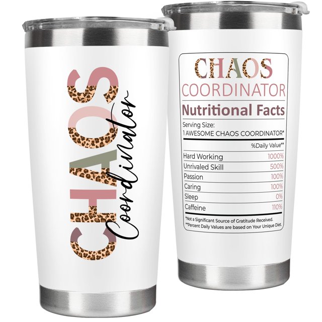 Vaso TEEBIM Chaos Coordinator de 600 mL, Regalo de Agradecimiento