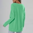 thumbnail image 2 of Breezora Women's Round Neck Comfort Top Soft Homewear Relaxed Fit Loungewear XXXL Size Green, 2 of 6