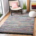 thumbnail image 2 of SAFAVIEH Montauk Renae Distressed Area Rug, Black/Pink, 6' x 6' Square, 2 of 7