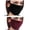 Burgundy Black, variant on Baby O Velvet Women's Face Mask Covering Washable Reusable Elegent Dress Made In The USA