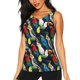 thumbnail image 1 of Fotbe Parrot Blusas Sin Mangas para Mujer – Estilo Casual, Corte Suelto, Slim-Fit, Cuello Redondo Deportivo, Tops de Verano para Gimnasio y Yoga-Small, 1 of 7