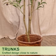 Romswi 6FT Artificial Olive Tree Tall Fake Potted Olive Tree with Lifelike Fruits Faux Olive Tree For Home House Office Decor Indoor