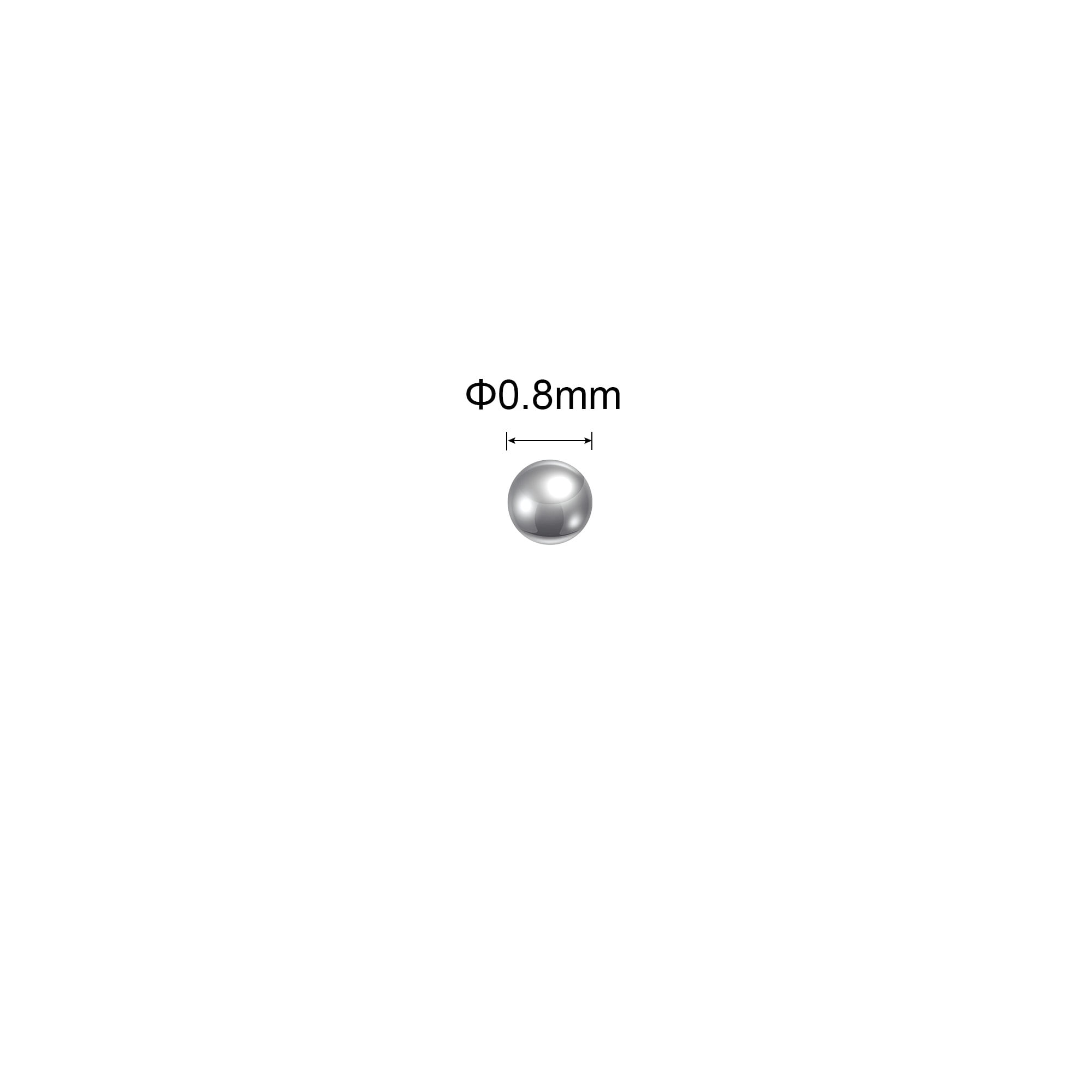 Unique Bargains Carbon Steel Bearing Ball G1000 Precision Balls 0.8mm