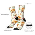 thumbnail image 4 of Fuzoiu Forest Squirrel Print Athletic Crew Socks for Men & Women,Casual Crew Socks,Above Ankle Crew Socks for Business, Casual, 4 of 6