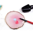 thumbnail image 3 of MesaSe Resin Agate Nail Art Tool Color Paint Palette Holder Drawing Plate (Purple), 3 of 5