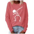 thumbnail image 1 of Sudadera con capucha de Halloween de manga larga informal suelta con estampado de cuello redondo para mujer Pompotops gfhjh3452, 1 of 4