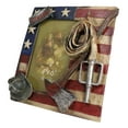 thumbnail image 6 of Patriotic Fire Department Fireman Helmet Hose Axe USA Flag 4"X6" Picture Frame, 6 of 11