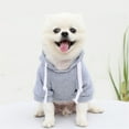 thumbnail image 4 of Dog Clothes, Soft Breathable Sweatshirt for Small & Medium Breed Dogs, Perfect for Cool Morning Walks & Lounging at Home Gray 3XL, 4 of 4