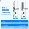 thumbnail image 5 of 72 PCS Deutsch DTP Connector Kit 4 Pin Automotive Waterproof Connectors 6 Sets with Size 12 Stamped, 5 of 5