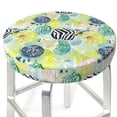 thumbnail image 3 of KLL Shell Clam Round Bar Chair Cushion Cover 13 inch ,Bar Stool Protector with Elastic, Soft Washable, 3 of 6