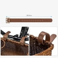 thumbnail image 3 of Bicycle Basket Rattan Bicycle Basket Bicycle Riding Accessories Coffee Color Shenzhuyue, 3 of 10