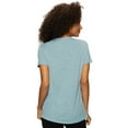 thumbnail image 2 of Felina Women's Slub Jersey Crew Neck Short Sleeve T-Shirt Size: L, Color: Lead, 2 of 2
