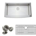 thumbnail image 2 of Wells Sinkware NCU3621-10-AAP 36 in. 16 Gauge Handcrafted Arched Apron Front Farmhouse Single Bowl Stainless Steel Kitchen Sink, 2 of 2